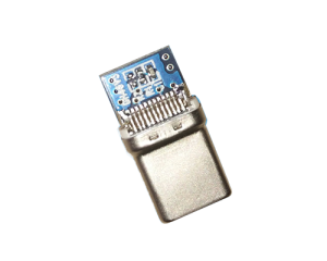 USB 3.1 Type-C公头SMT 铆合壳 白色